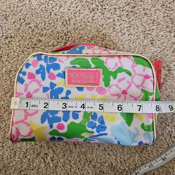 Lilly Pulitzer For Estée Lauder Floral Vinyl Makeup Bag - Picture 6 of 7